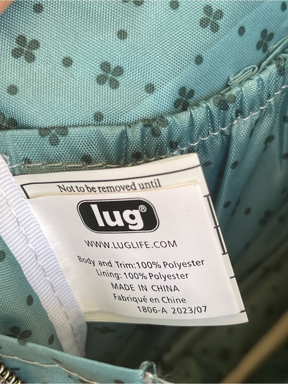 lug Multicolor Plaid Crossbody Bag - Navy, Pink, Lime, Teal - Picture 12 of 13